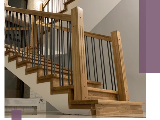 Реставрация деревянных и металлических лестниц в Казани