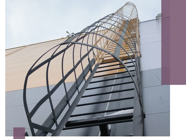 Изготовление и монтаж пожарных лестниц в Казани профессионально