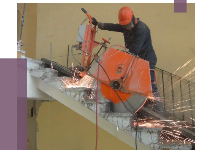 Демонтаж бетонных лестниц в Казани от 4778 руб. за м2 | ПРОЛЁТ-Кзн