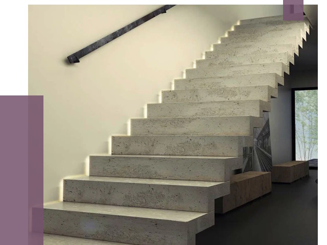 Облицовка бетонных лестниц в Казани от 4778 руб/м2 