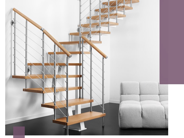 Модульные лестницы под ключ в Казани — монтаж и изготовление