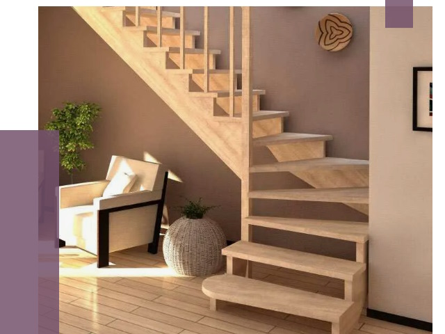 Изготовление Г-образных лестниц в Казани от 19641 руб. 