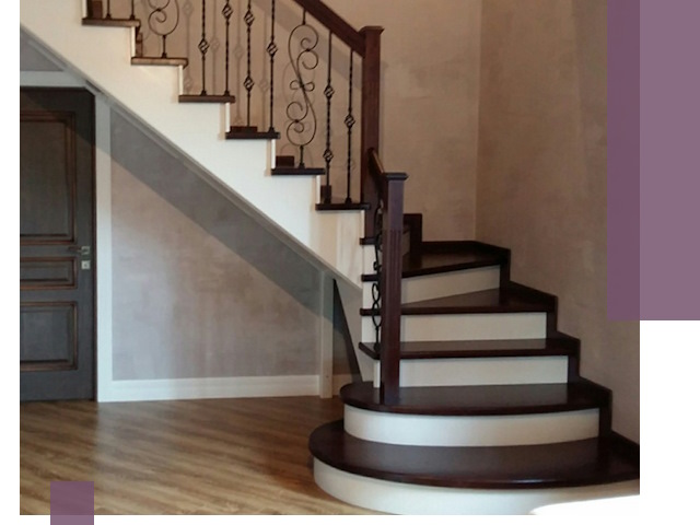 Изготовление Г-образных лестниц под ключ в Казани