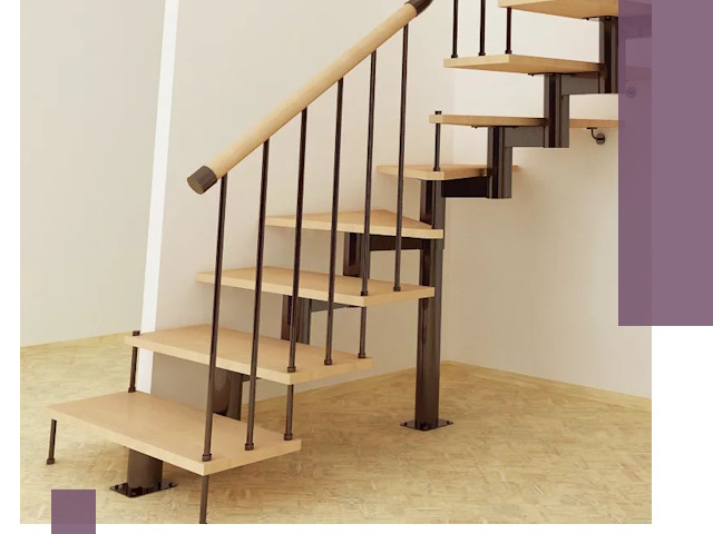 Монтаж лестниц на больцах в Казани — быстро и надежно