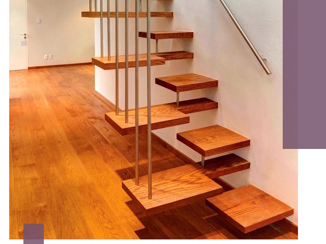 Лестницы «гусиный шаг» на заказ в Казани для узких пространств