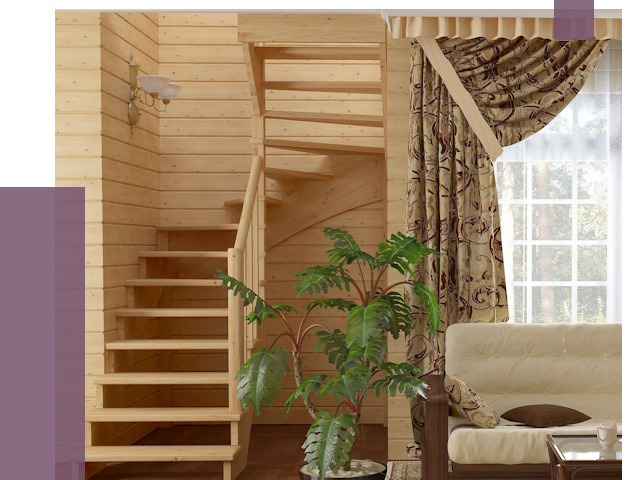 Лестницы для дачи в Казани от 78831 руб.  | ПРОЛЁТ-Кзн