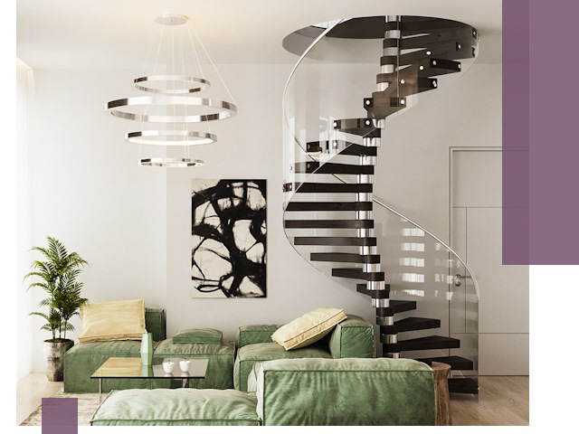 Лестницы для двухуровневой квартиры в Казани — изготовление и монтаж