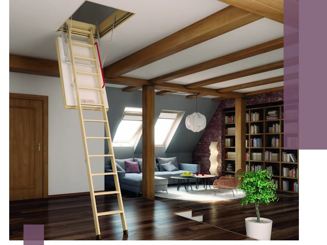 Чердачные лестницы под ключ в Казани: изготовление и монтаж