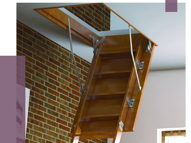 Установка чердачной лестницы в Казани от 8122 руб. | ПРОЛЁТ-Кзн