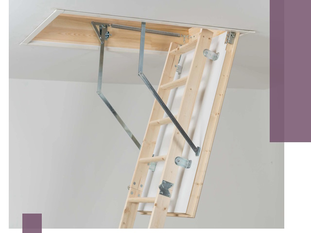 Установка чердачной лестницы под ключ в Казани