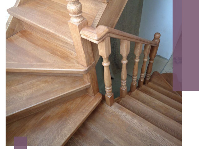 Дубовые лестницы под ключ в Казани: изготовление и монтаж