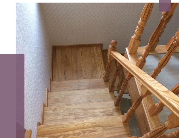 Сосновые лестницы в Казани под ключ от 8387 руб.  | ПРОЛЁТ-Кзн