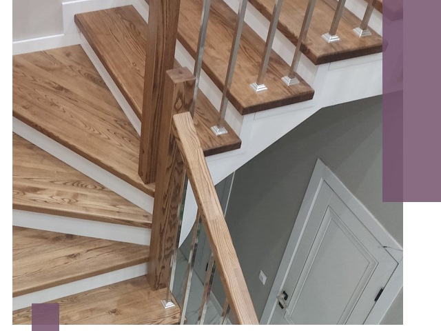 Обшивка металлических лестниц под ключ в Казани