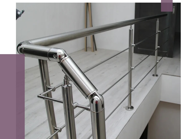 Перила из нержавеющей стали в Казани от 9343 руб. под ключ | ПРОЛЁТ-Кзн