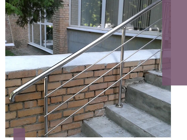 Перила из нержавеющей стали высокого качества в Казани