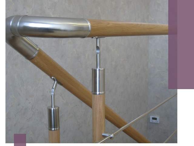 Комбинированные перила на заказ в Казани — монтаж и производство