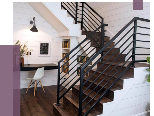 Перила для лестницы в доме в Казани от 7697 руб. — ПРОЛЁТ-Кзн