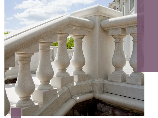 Балюстрады из металла и камня под ключ в Казани