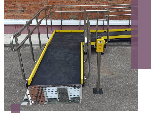 Изготовление наклонных пандусов для инвалидов в Казани