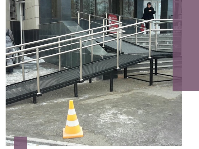 Стационарные пандусы под ключ в Казани — изготовление и монтаж