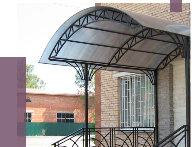 Металлические навесы и козырьки в Казани от 13271 руб.