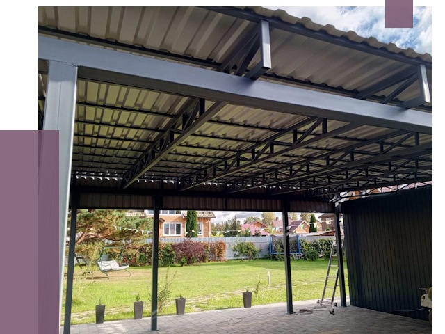 Монтаж навесов в Казани от 7644 руб. — установка навеса | ПРОЛЁТ-Кзн