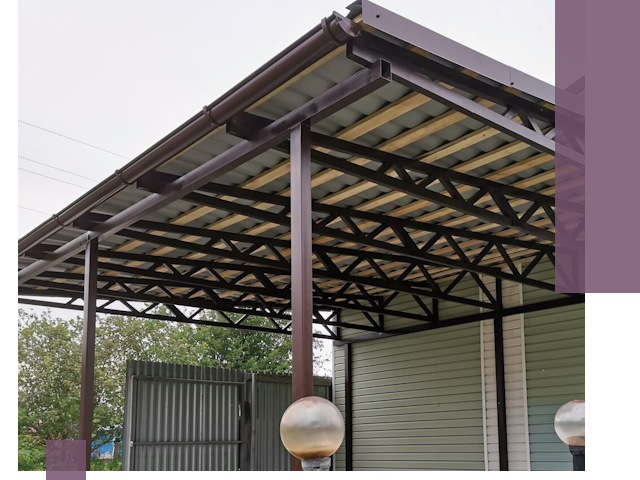 Навесы под ключ в Казани: изготовление, монтаж и гарантия