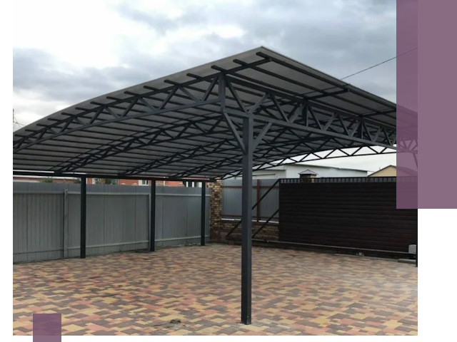 Недорогие навесы под ключ в Казани — изготовление и монтаж