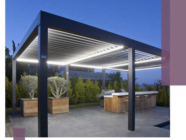 Навесы отдельно стоящие под ключ в Казани из металла и поликарбоната