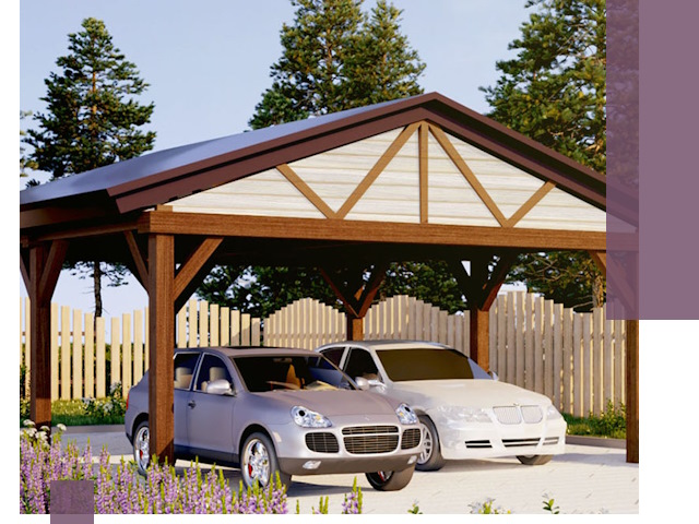 Навесы для автомобиля в Казани — изготовление и монтаж