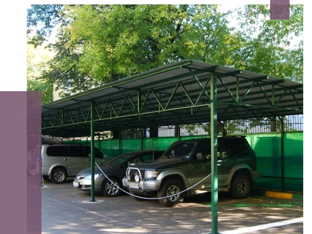Навесы для парковки в Казани от 83343 руб. заказать | ПРОЛЁТ-Кзн