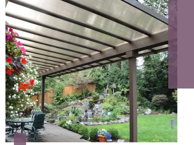 Навесы из поликарбоната под ключ в Казани быстро и надёжно