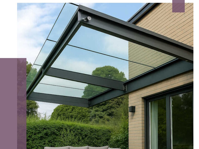 Стеклянные навесы и козырьки в Казани от 12740 руб.