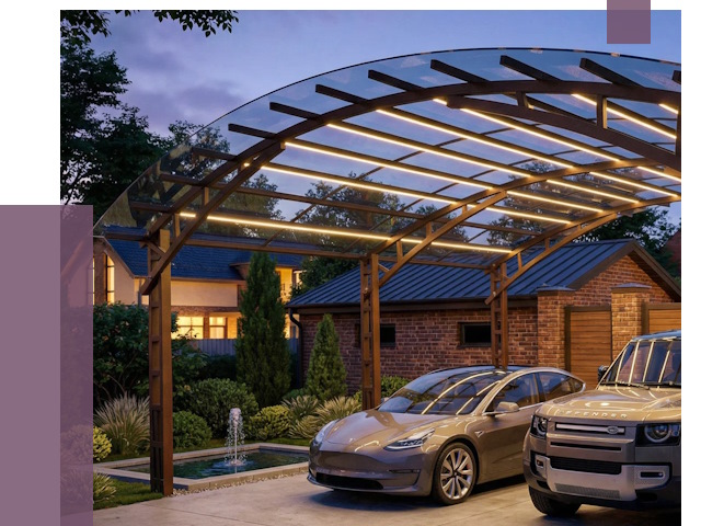 Металлические навесы в Казани от 13165 руб. под ключ — ПРОЛЁТ-Кзн