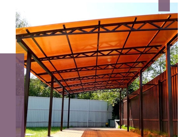 Односкатные навесы под ключ в Казани от 13643 руб. 