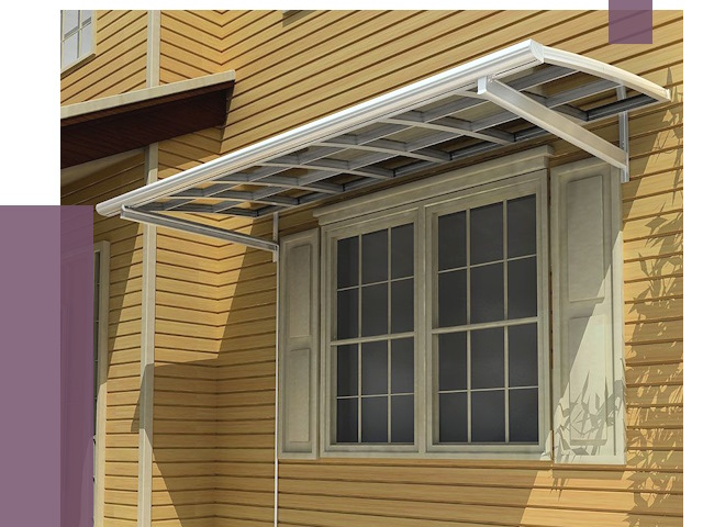 Козырьки над окнами в Казани от 7910 руб. — монтаж, покупки | ПРОЛЁТ-Кзн