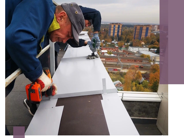 Монтаж парапетов в Казани — установка прочных металлических ограждений