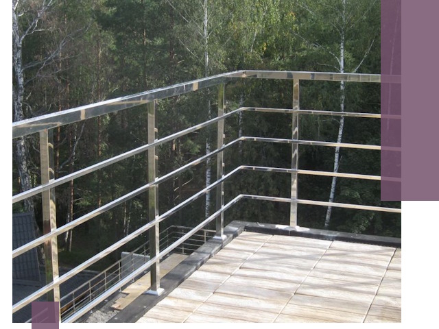 Парапеты из нержавеющей стали в Казани — изготовление и монтаж