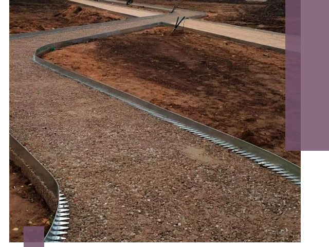 Металлические бордюры под ключ в Казани — изготовление и монтаж