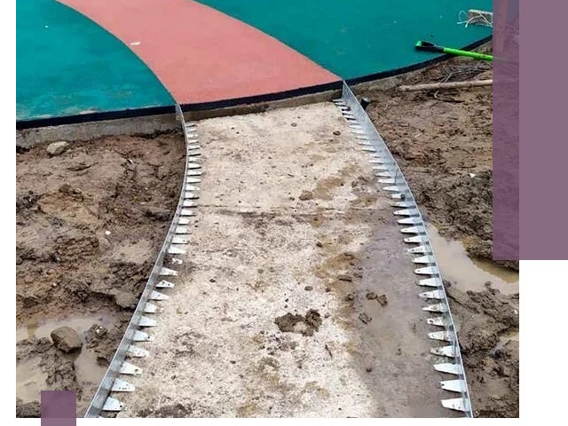 Металлические бордюры для дорожек в Казани — монтаж и изготовление