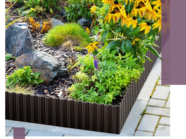 Металлические бордюры для клумб в Казани — производство и монтаж